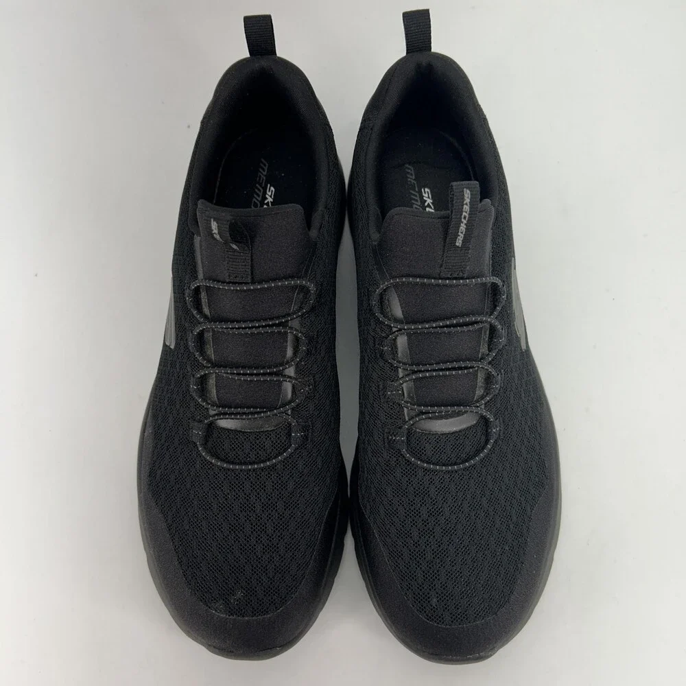 Skechers Shoes Womens Size 9.5 Black Memory Foam Slip On Walking SN 149657